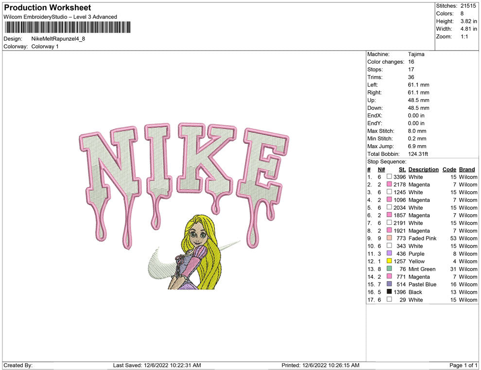 Nike Melting Rapunzel