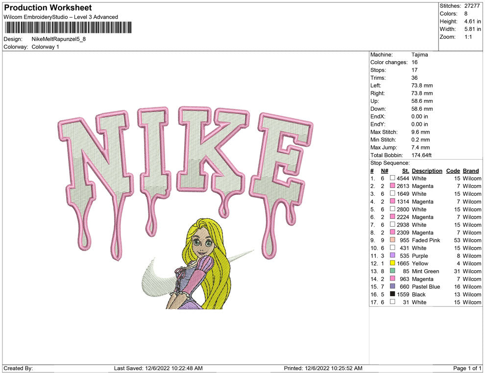 Nike Melting Rapunzel
