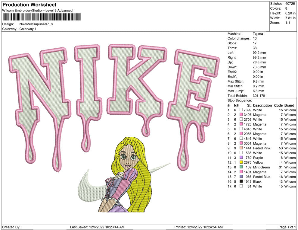 Nike Melting Rapunzel