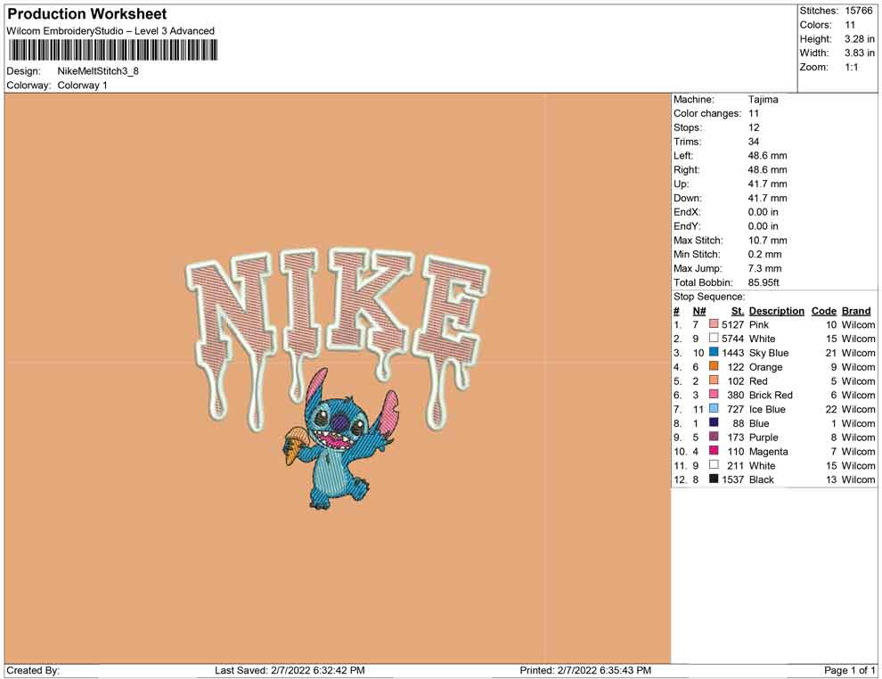 Nike Melt Stitch