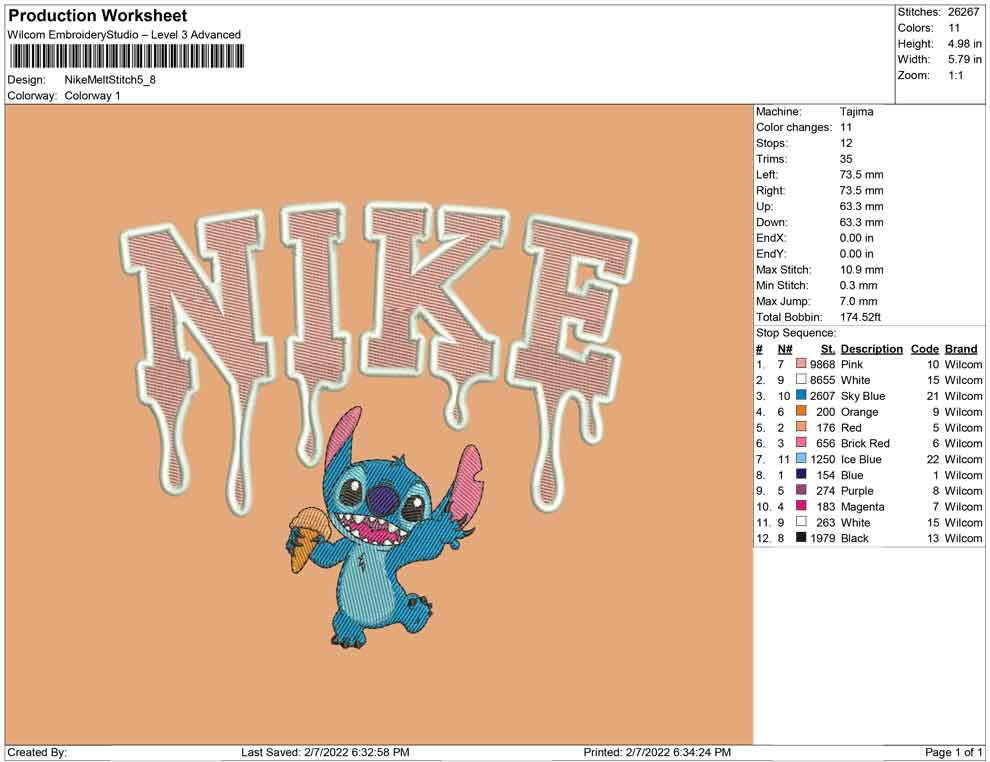 Nike Melt Stitch