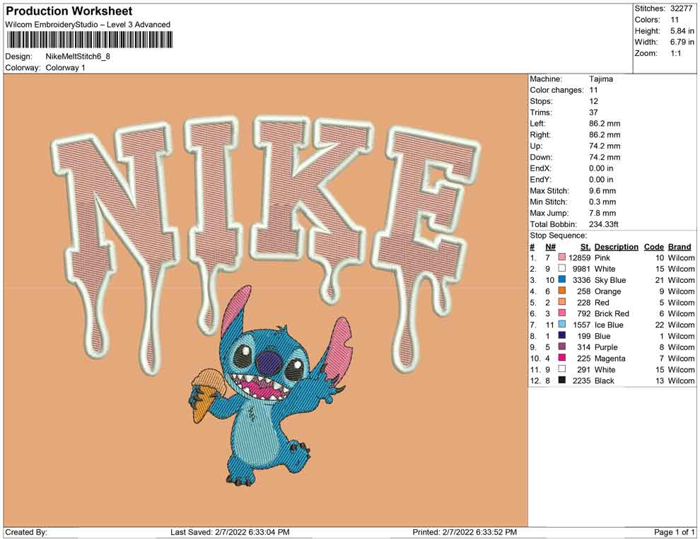 Nike Melt Stitch