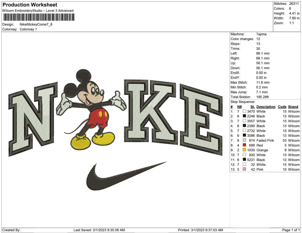 Nike Mickey Come