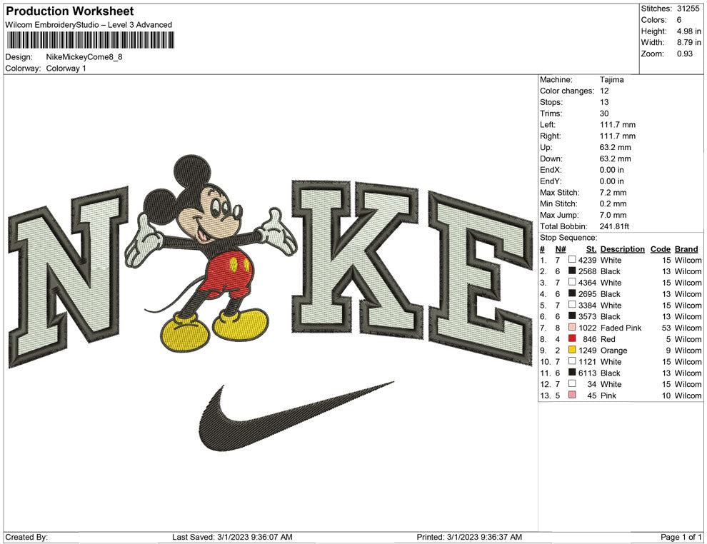 Nike Mickey Come