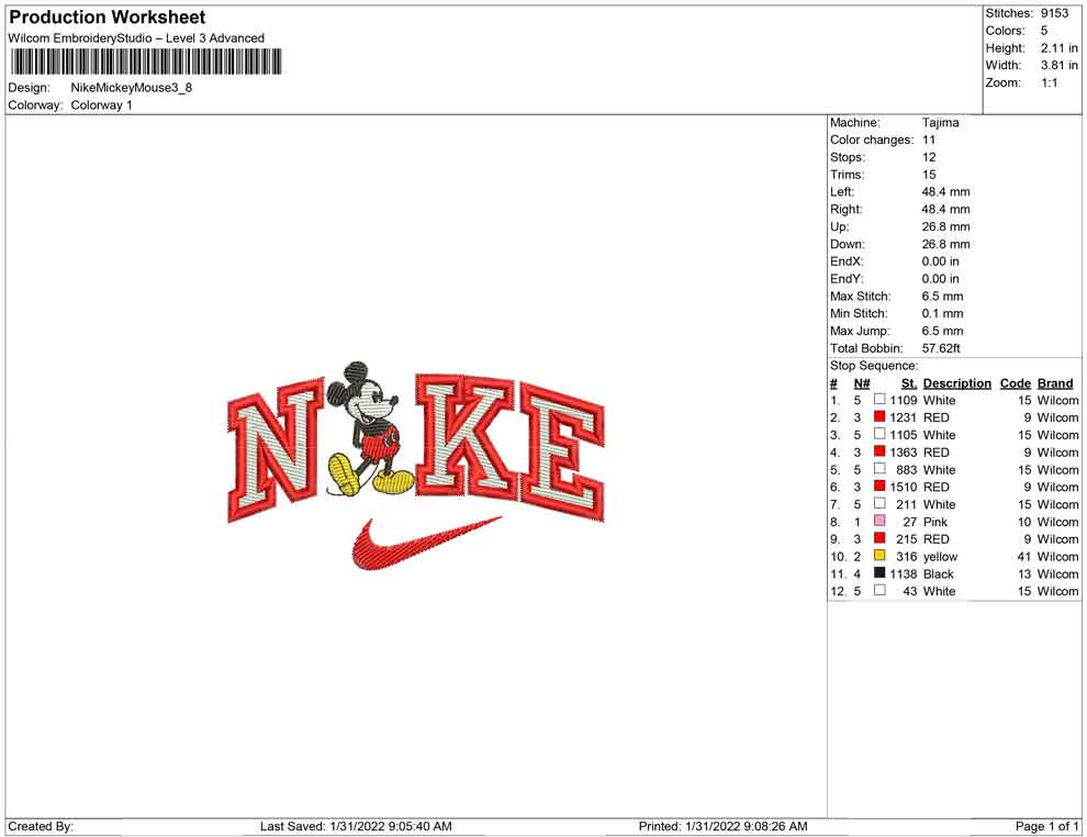 Nike Mickey mouse
