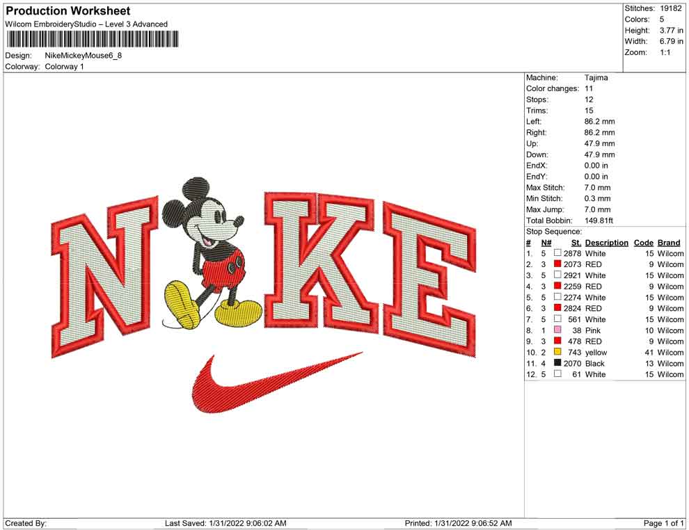 Nike Mickey mouse