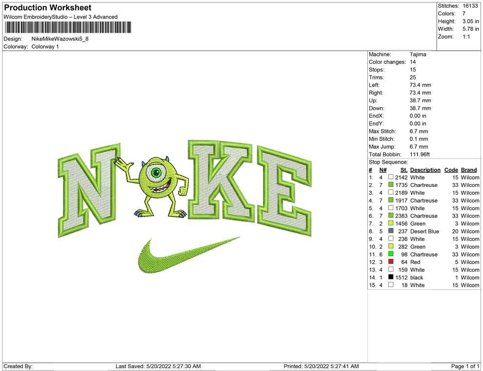 Nike Mike Wazowski