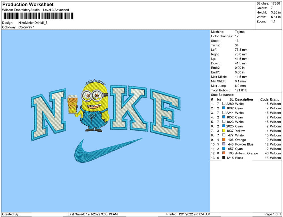 Nike Minion with drink