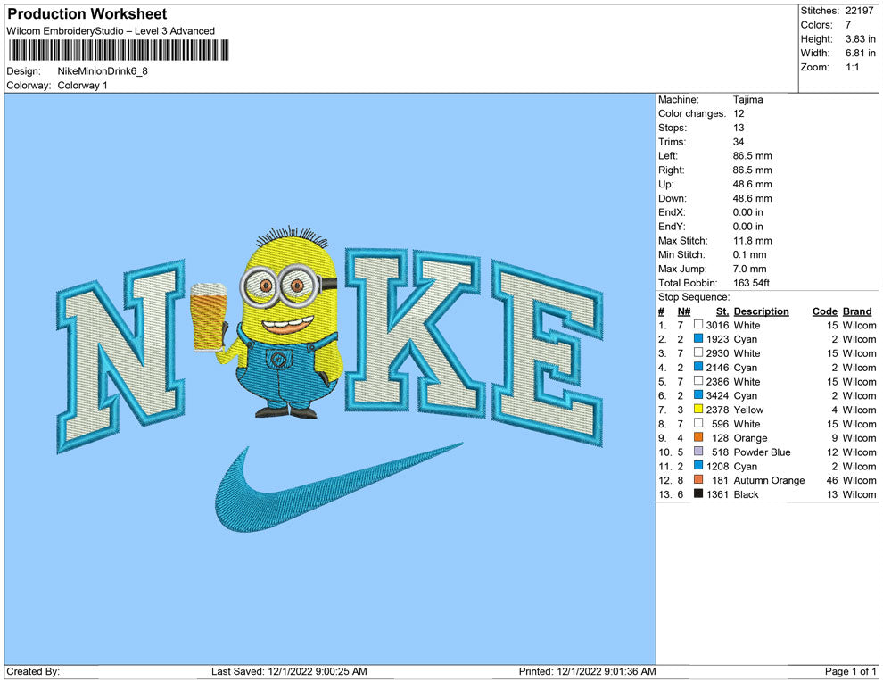 Nike Minion with drink