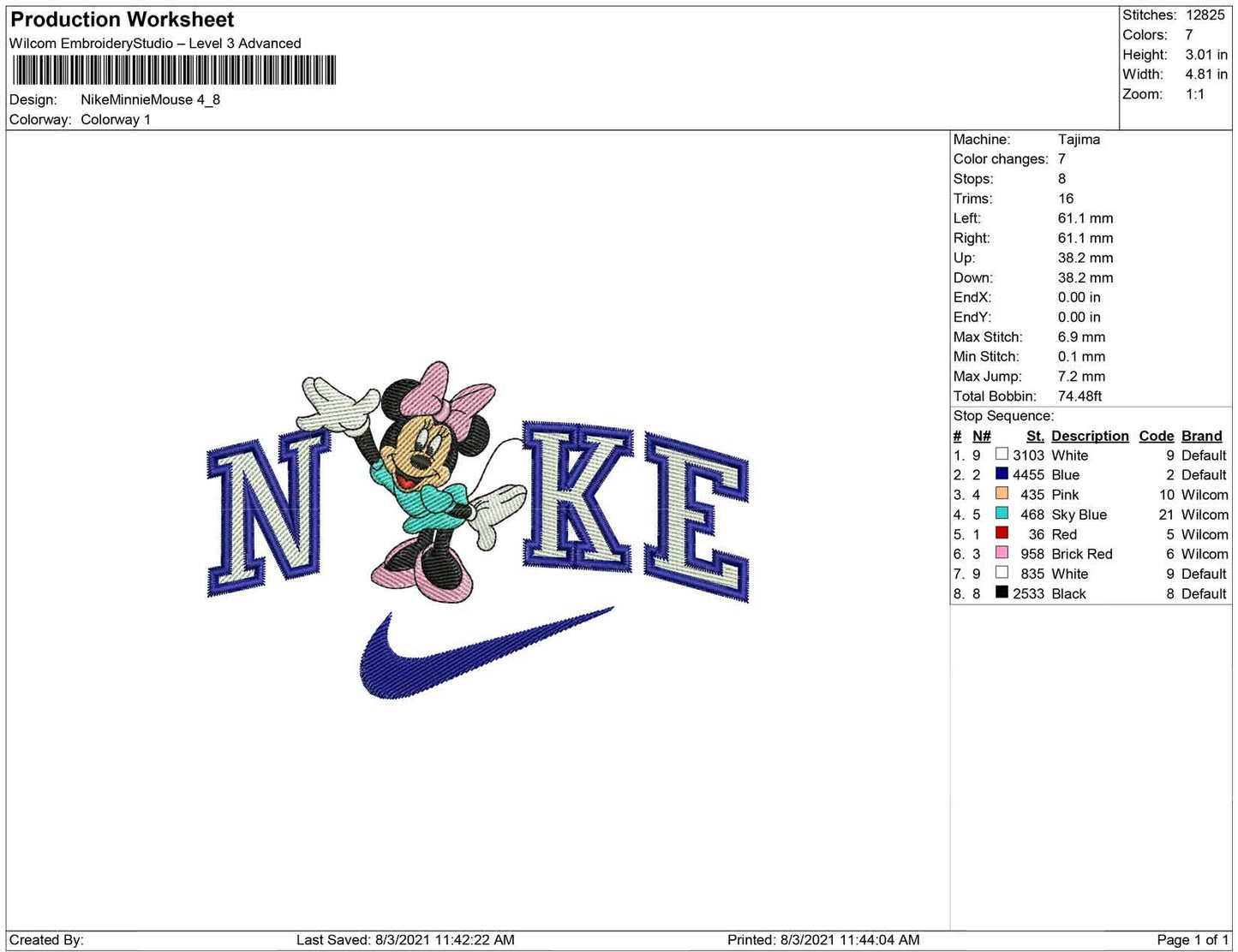 Nike Minnie Mouse