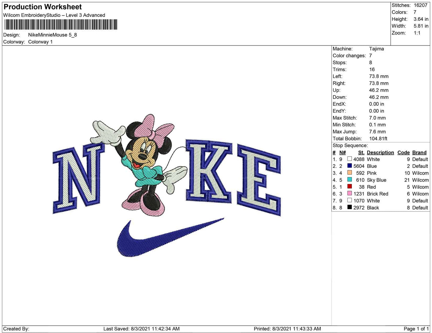Nike Minnie Mouse