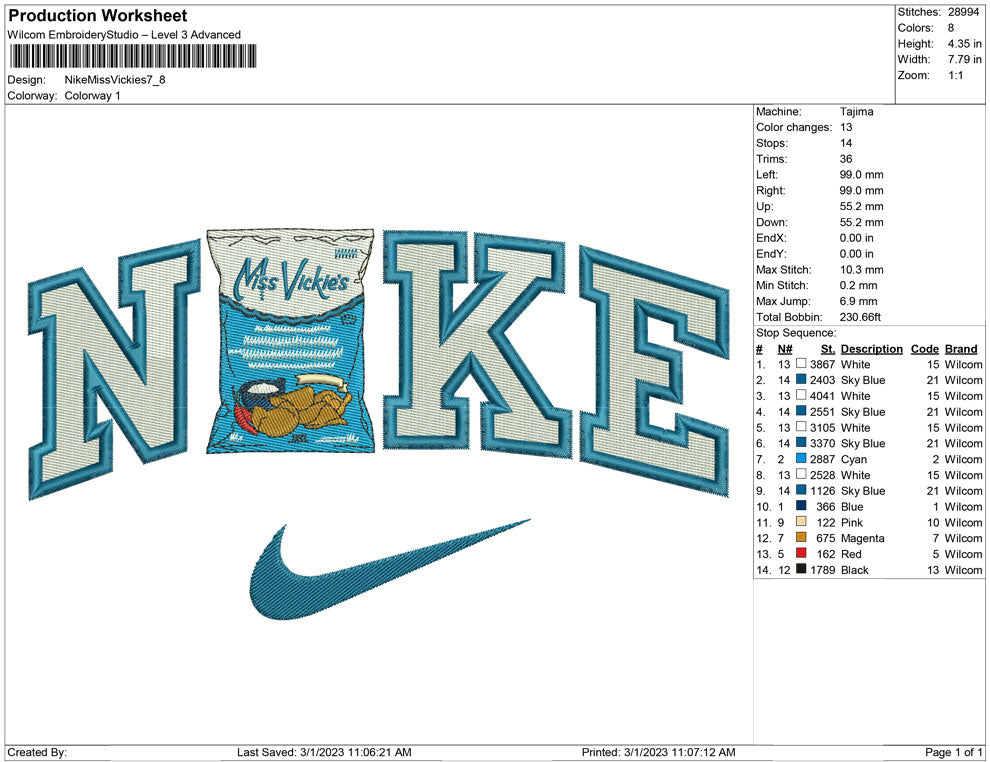 Nike miss vickies snack