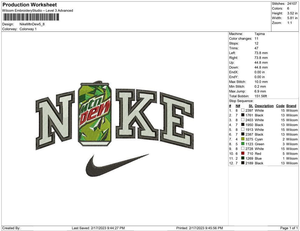 Nike MtnDew Bottle