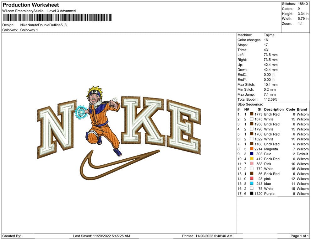 Nike Naruto Double outline