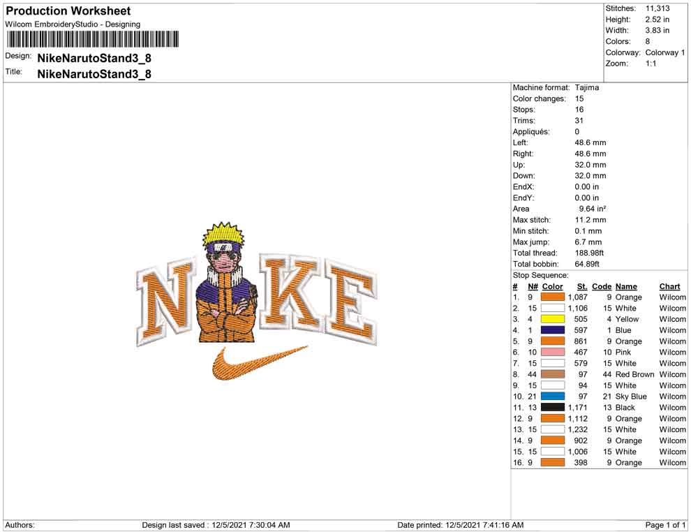 Nike Naruto Stand