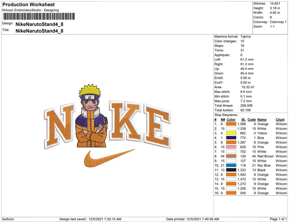 Nike Naruto Stand