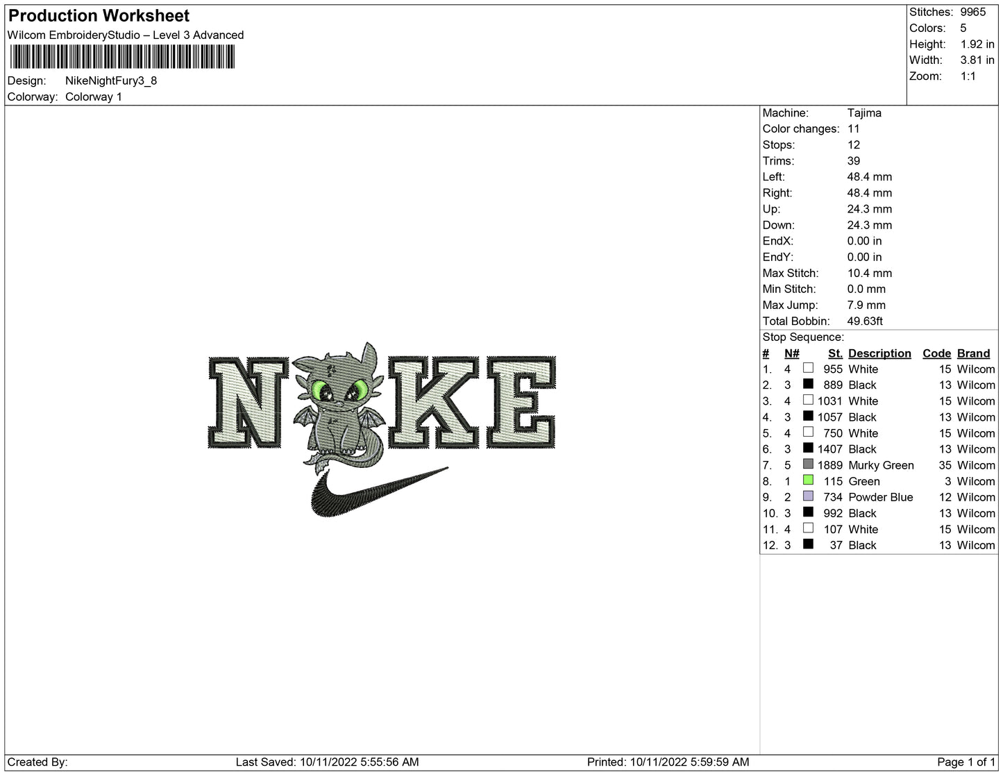 Nike Night Fury