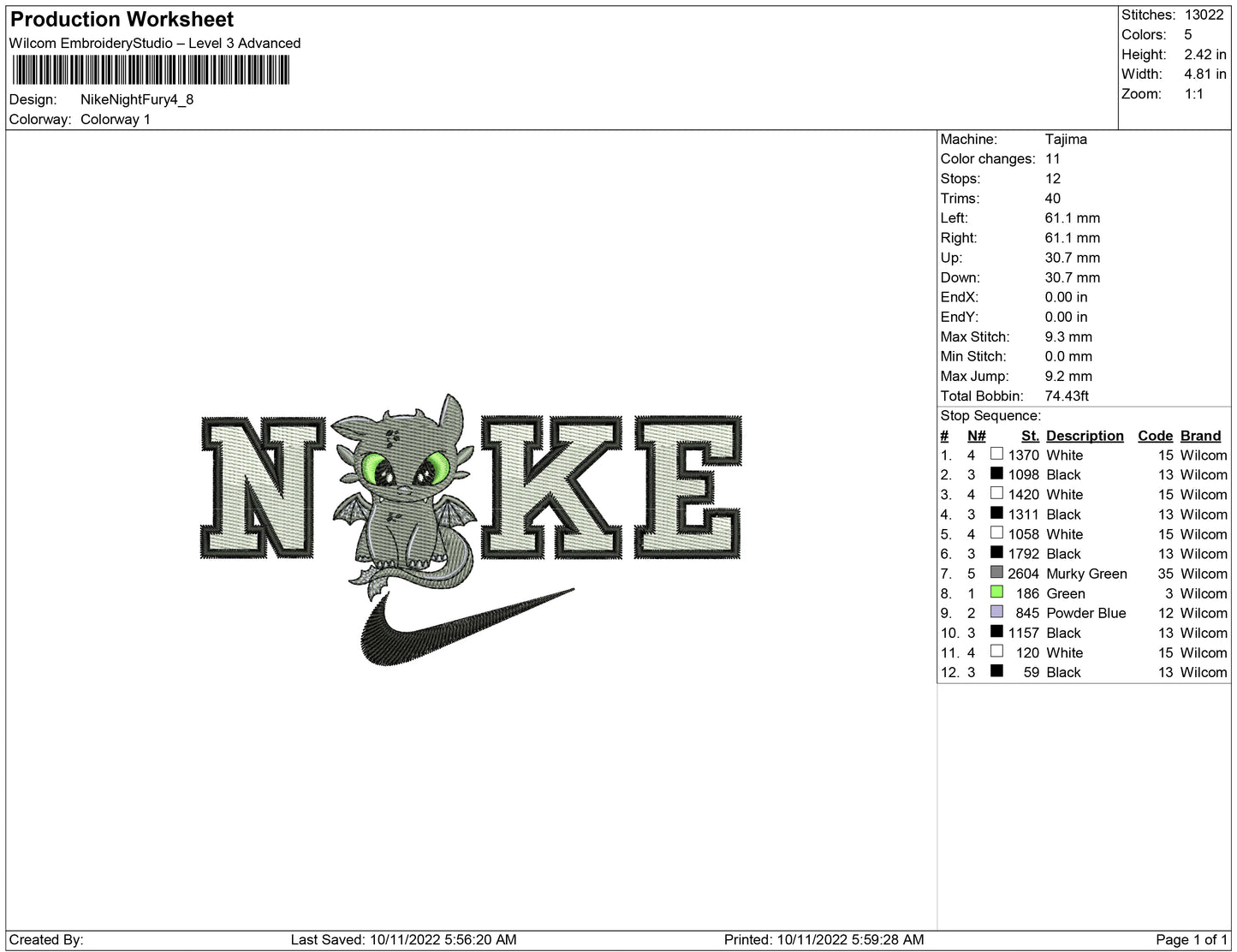 Nike Night Fury