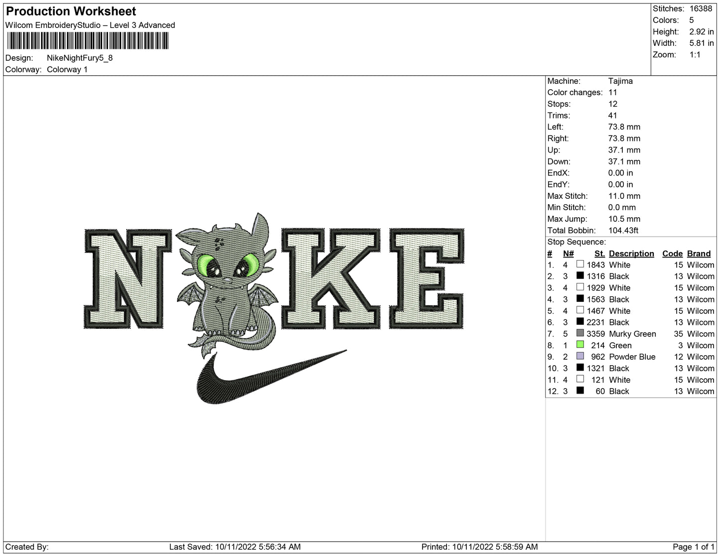 Nike Night Fury