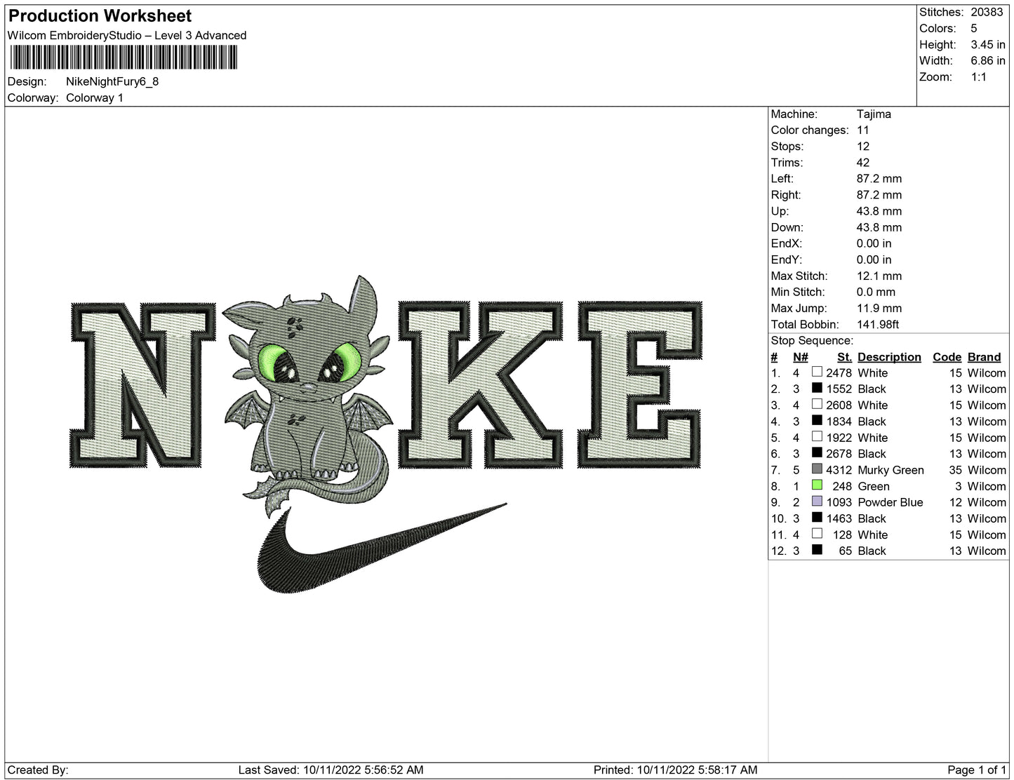Nike Night Fury