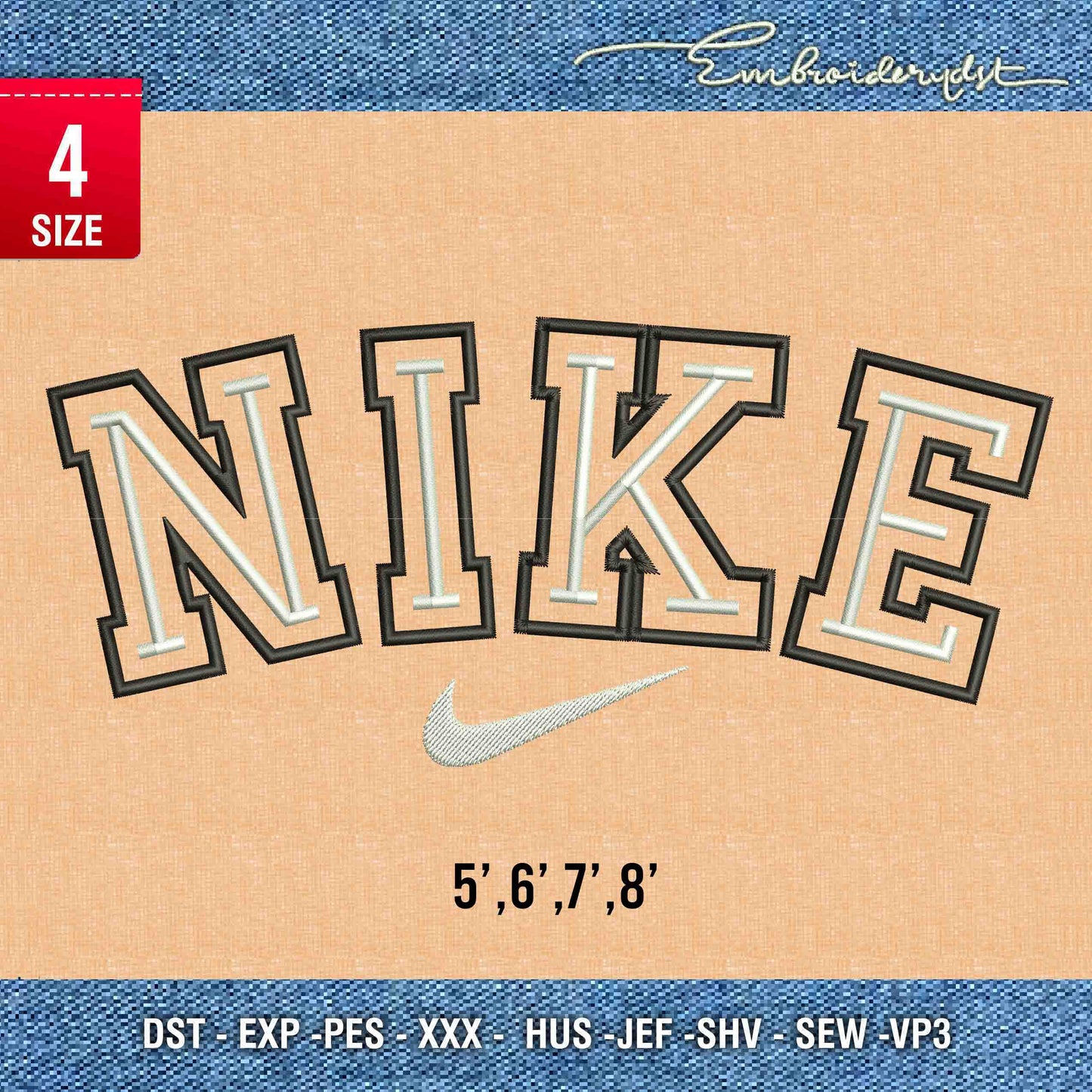 Nike outline on outline