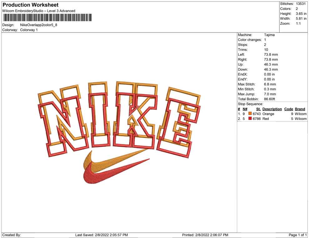 Nike Overlapp 2 color