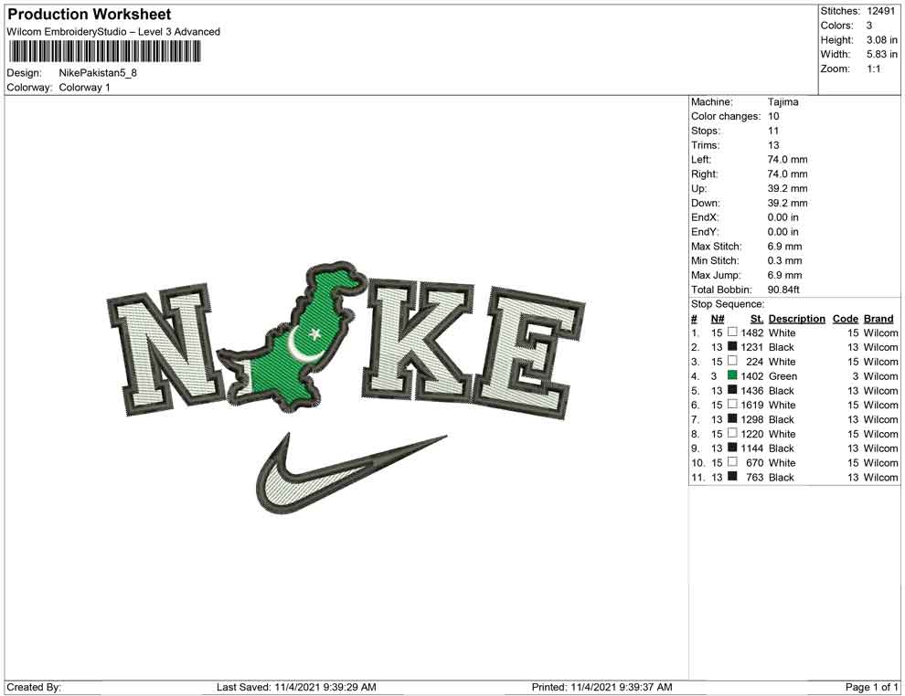 Nike Pakistan Map