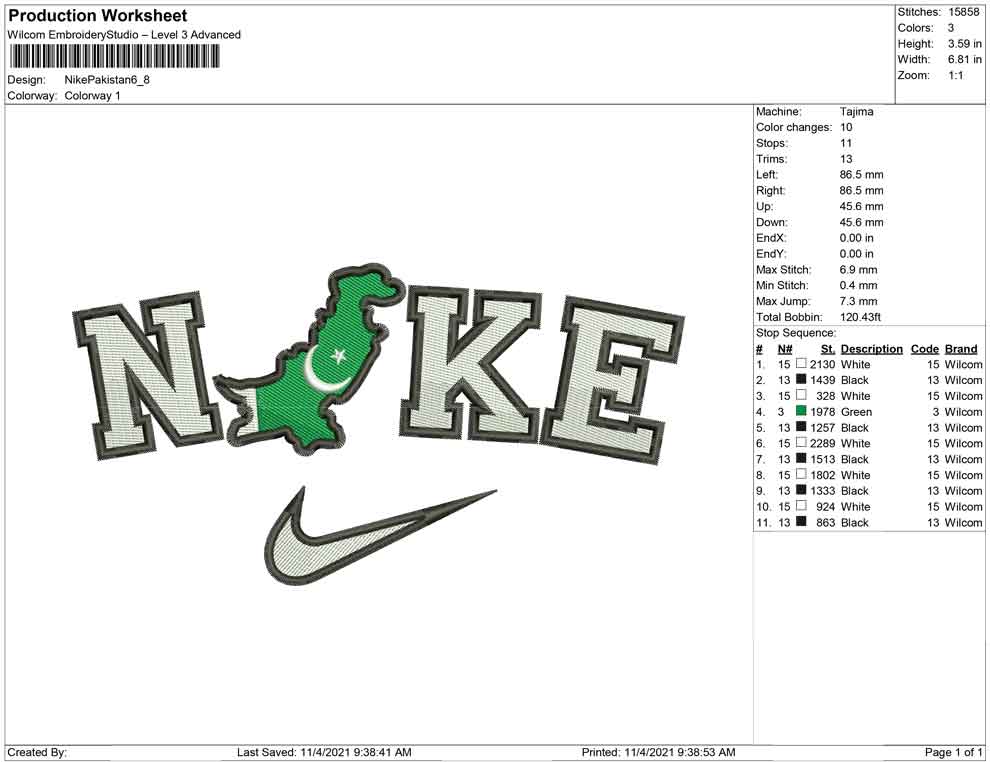 Nike Pakistan Map
