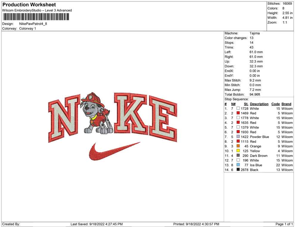 Nike Paw patrol
