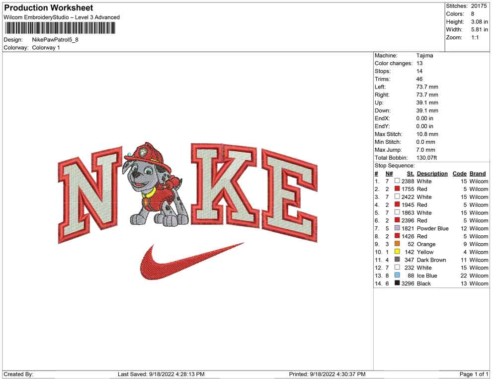 Nike Paw patrol