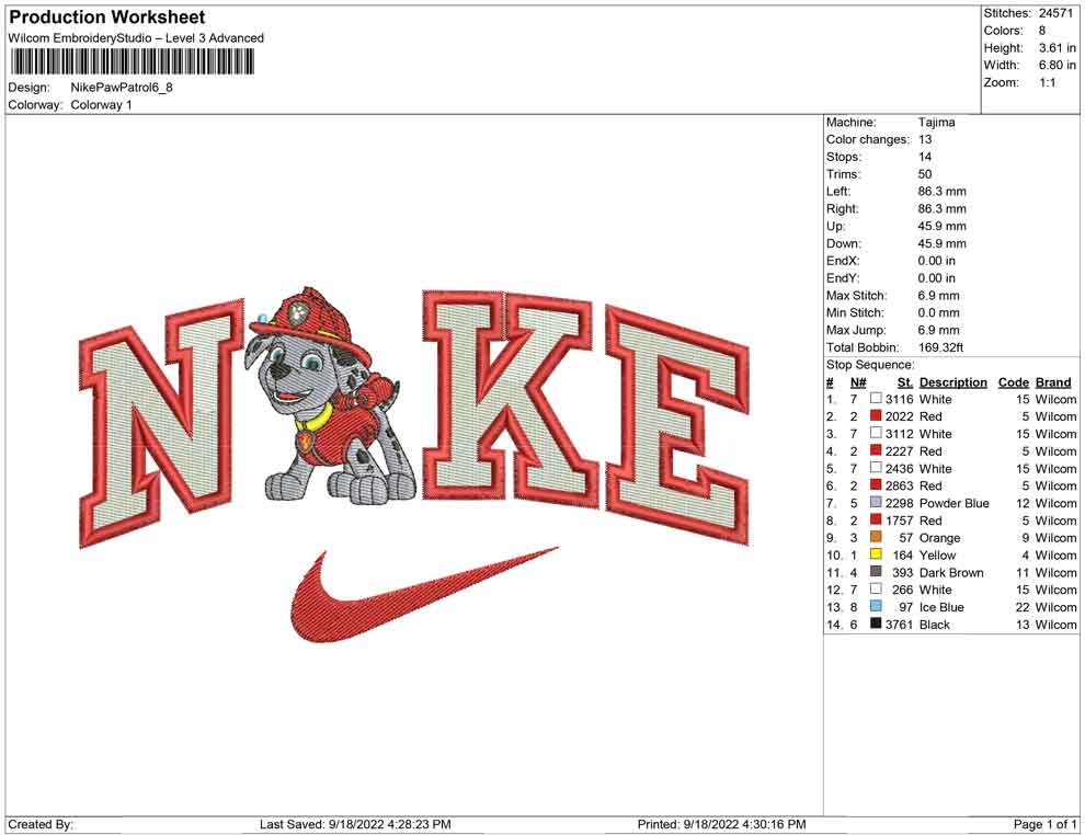 Nike Paw patrol