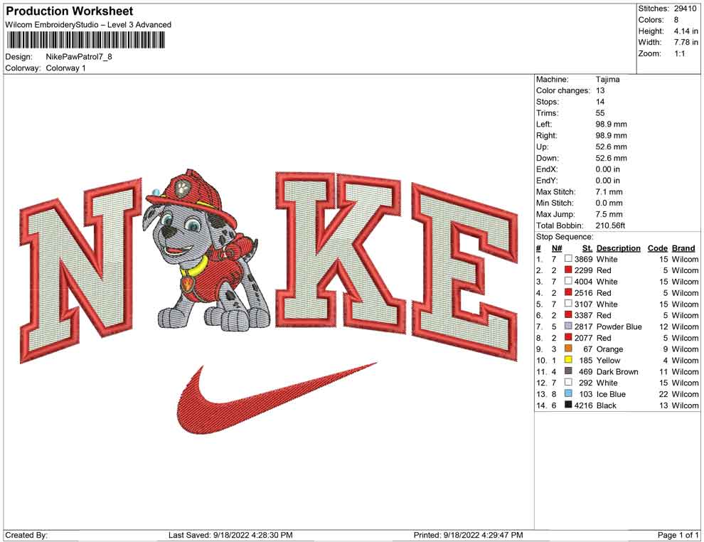 Nike Paw patrol