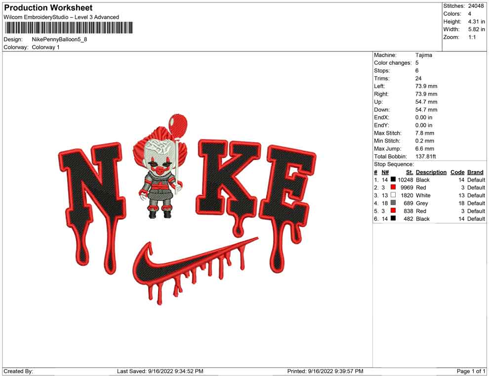 Nike Pennywise Balloon