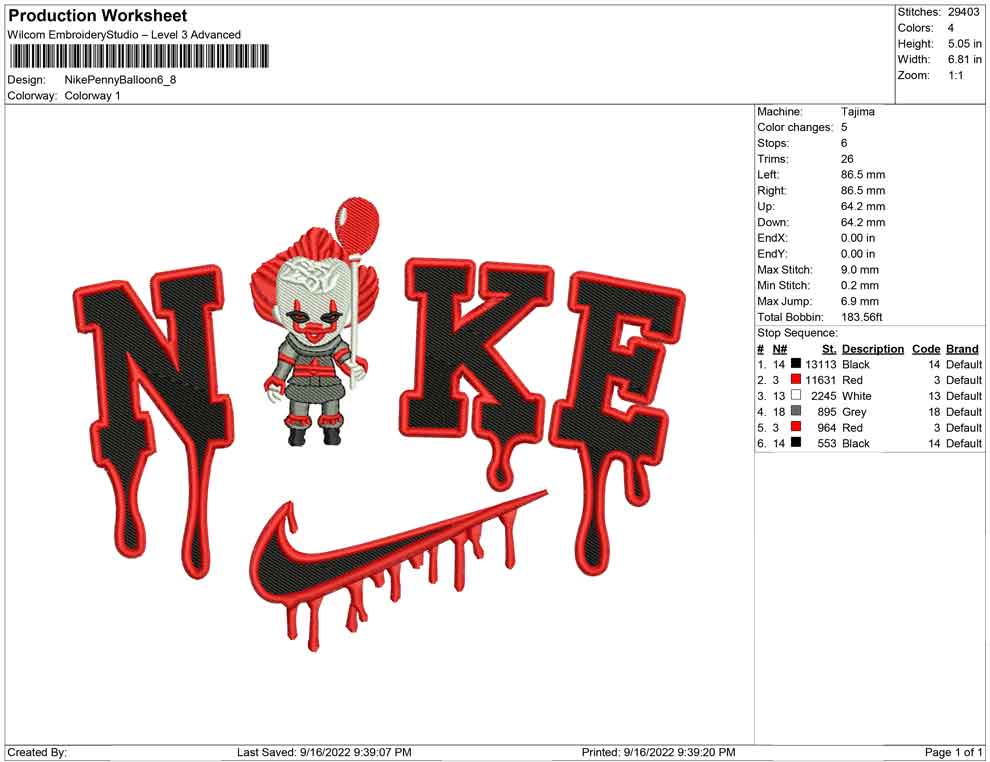 Nike Pennywise Balloon