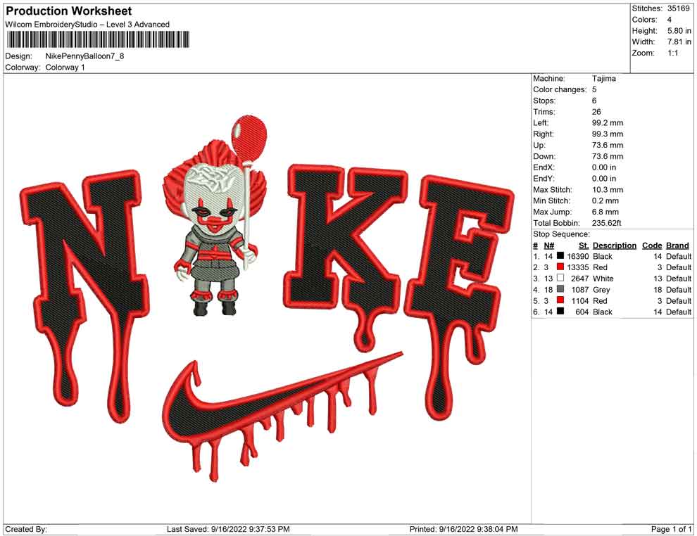 Nike Pennywise Balloon