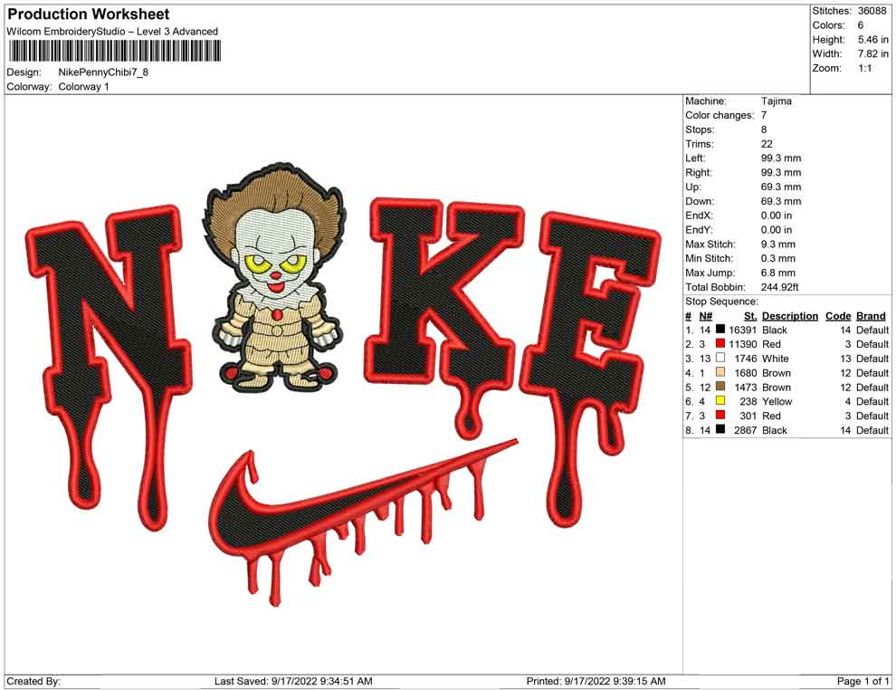 Nike Pennywise Chibi