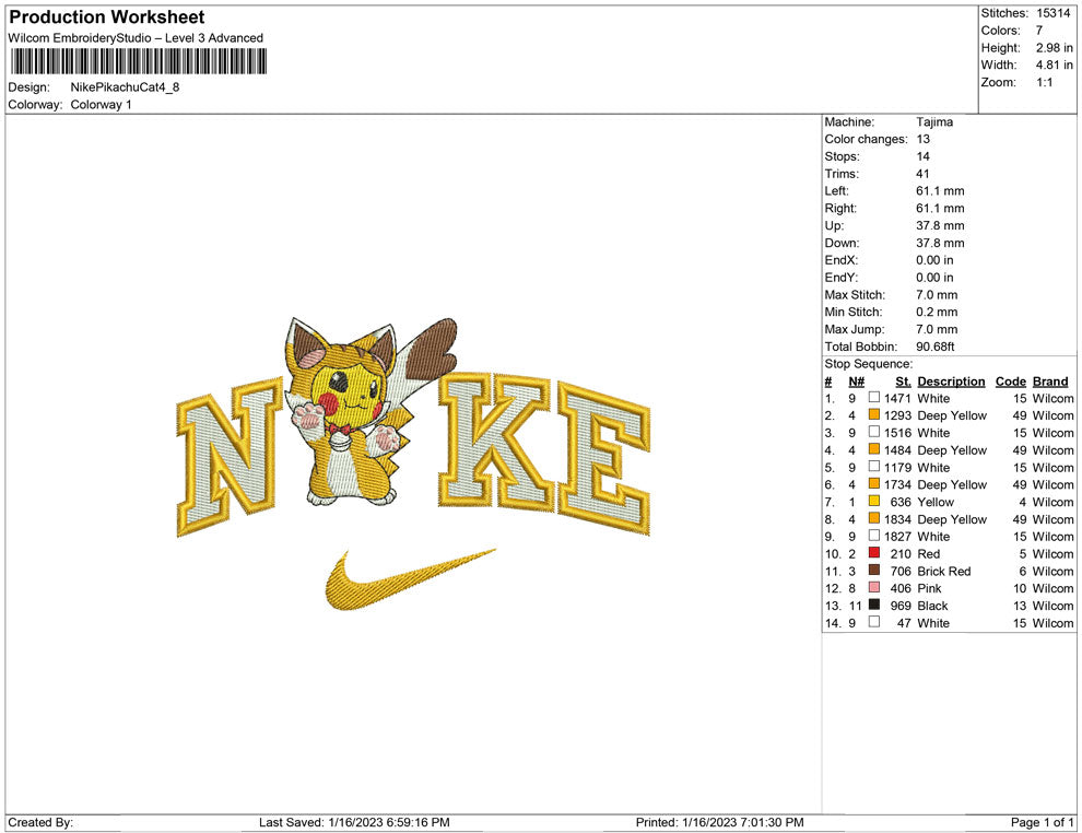 Nike Pikachu Cat