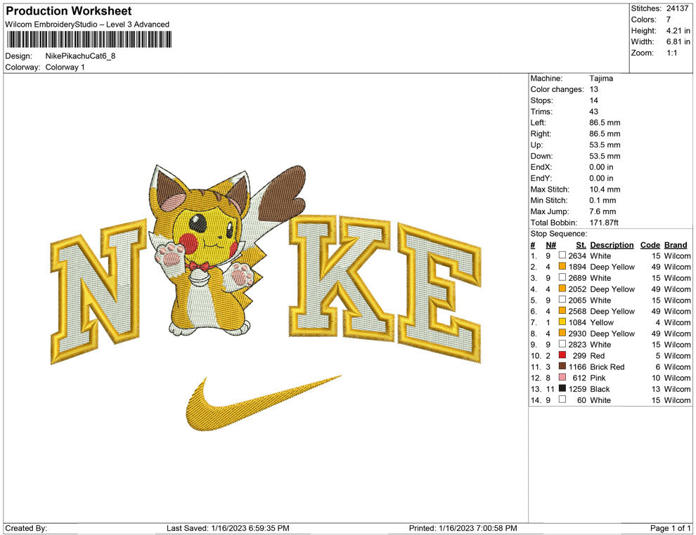 Nike Pikachu Cat