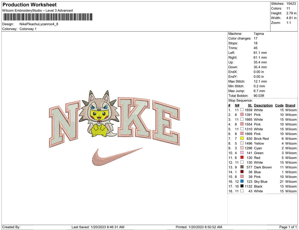 Nike Pikachu Lycanroc