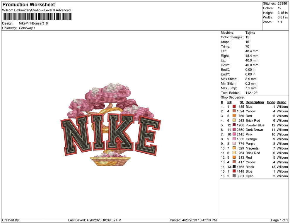 Nike pink bonsai