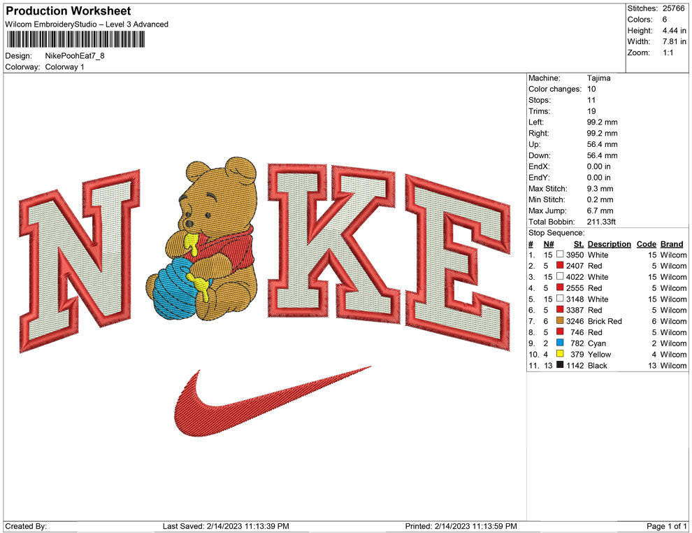Nike Pooh eat honey