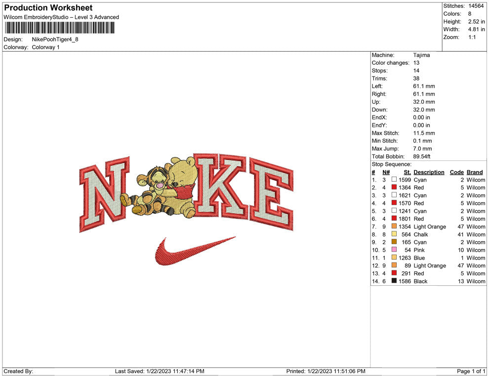 Nike pooh and Tiger