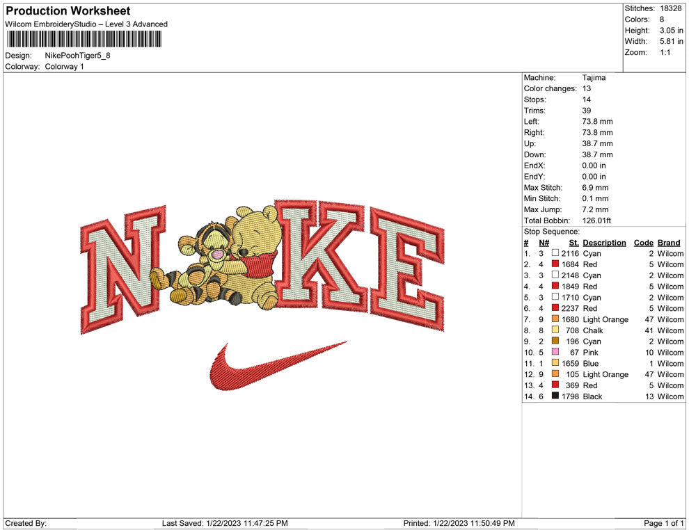 Nike pooh and Tiger