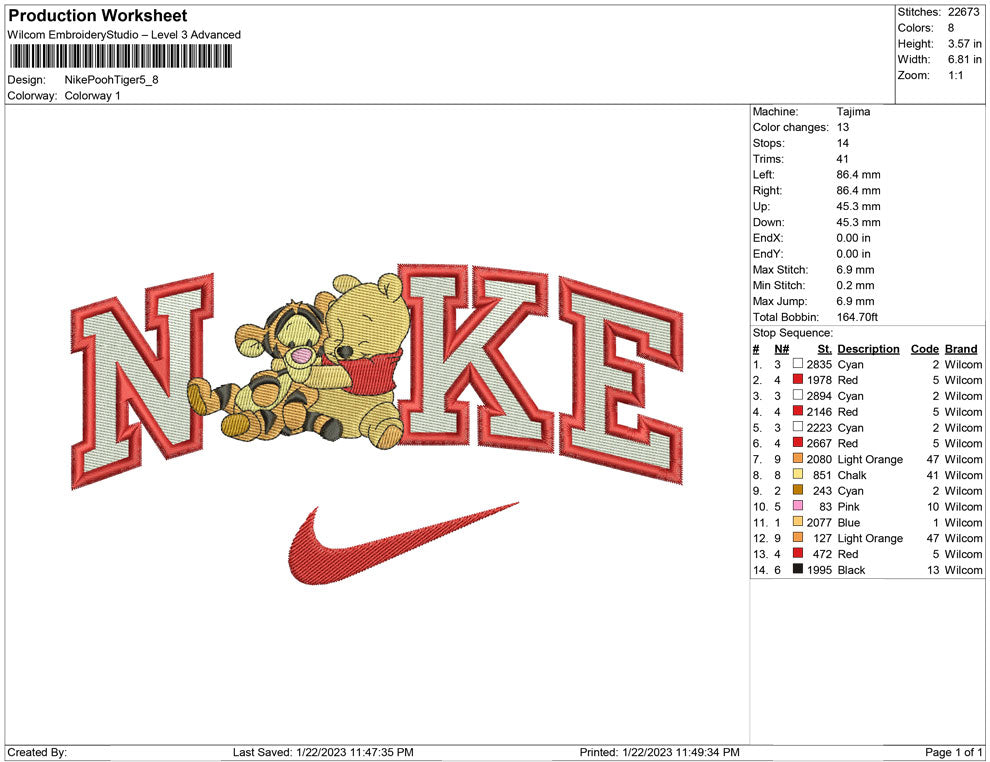 Nike pooh and Tiger