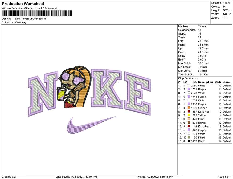Nike Power Puff orange