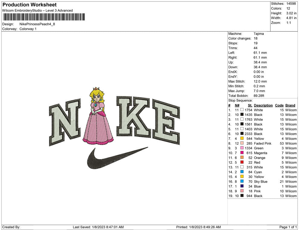 Nike Princess Peach