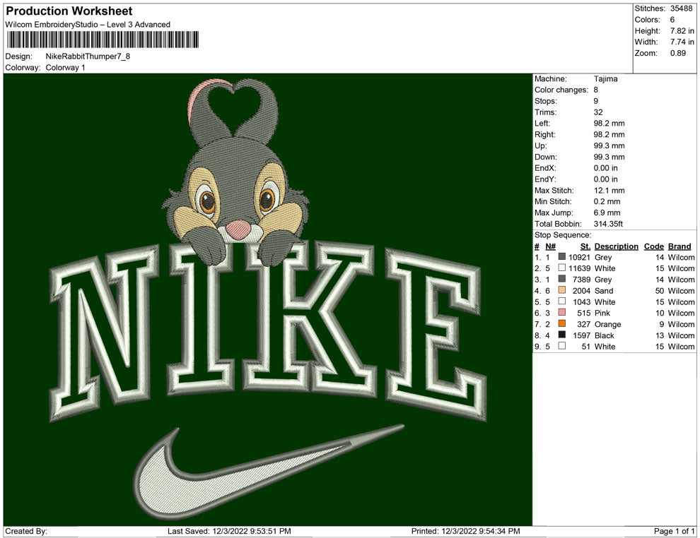 Nike Rabbit Thumper love