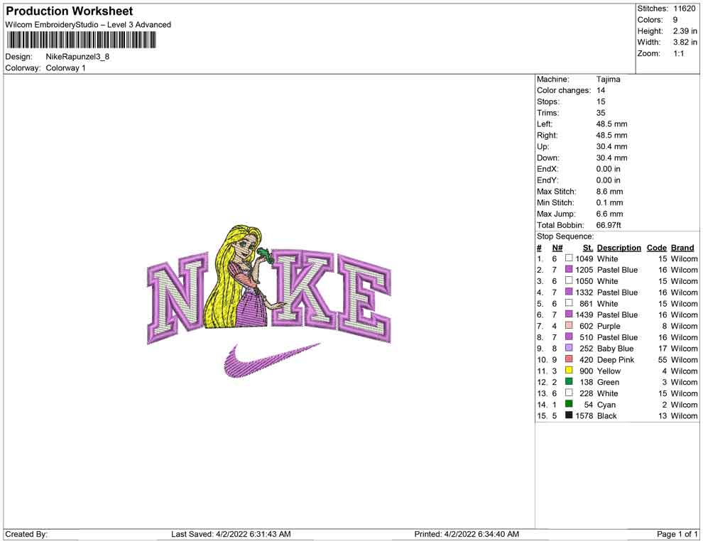 Nike Rapunzel