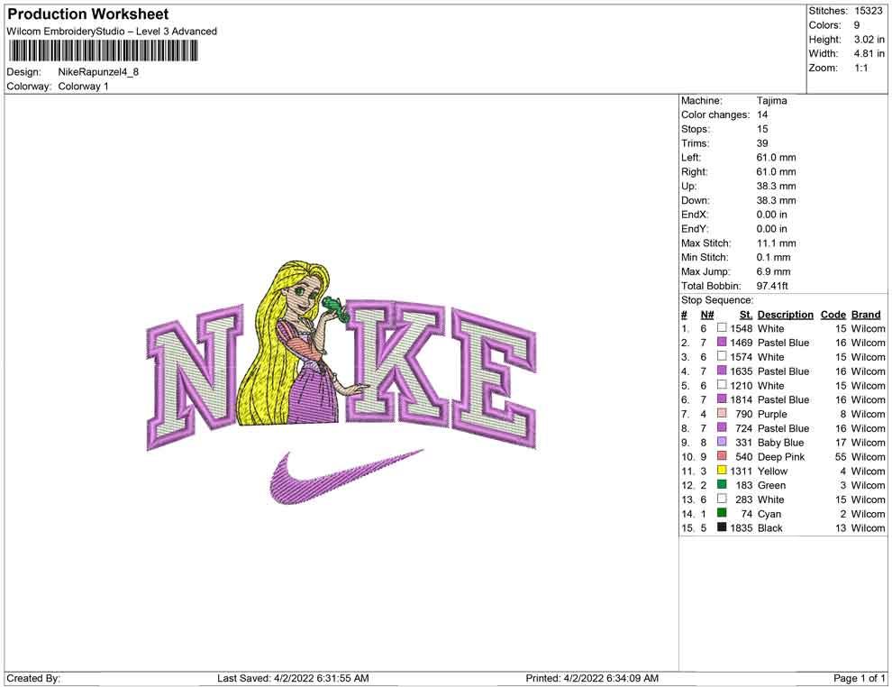 Nike Rapunzel
