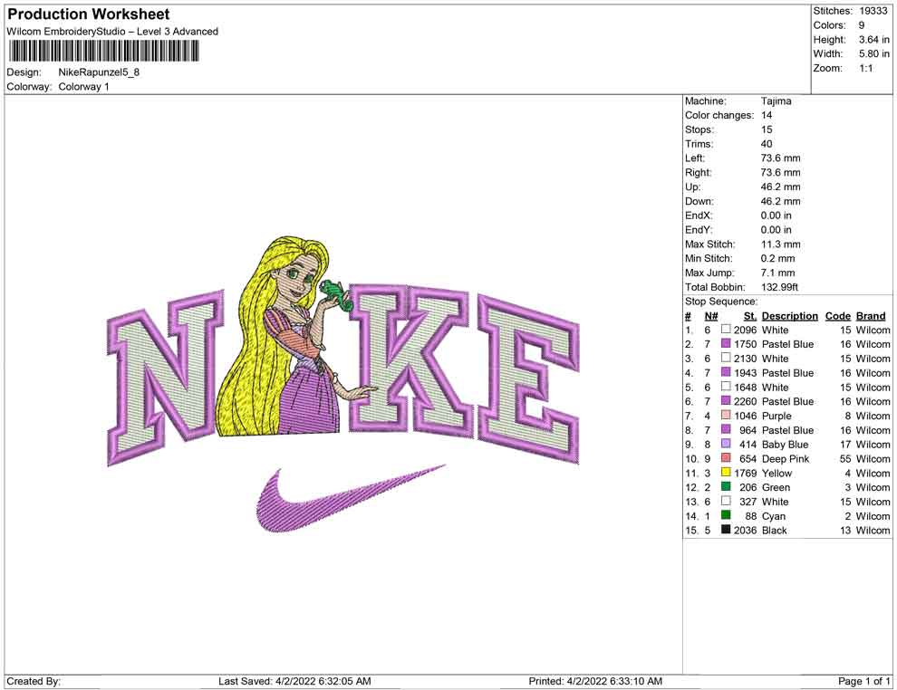 Nike Rapunzel